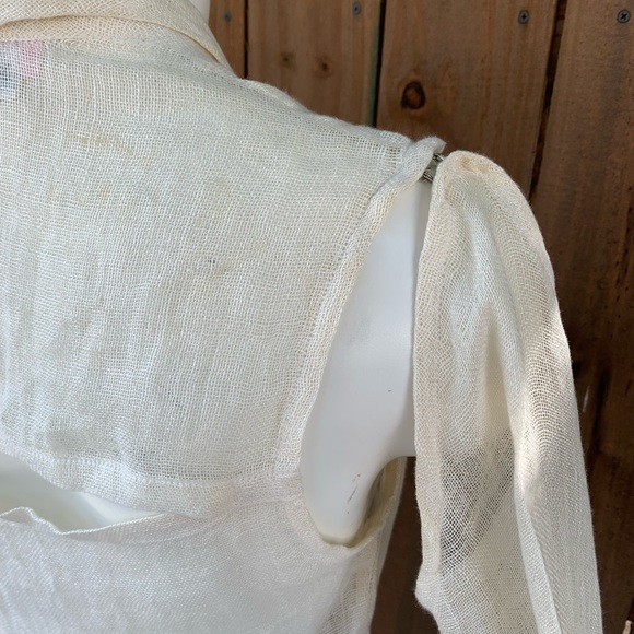 Vintage MANOLO Made in USA detachable-sleeve blouse. - Picture 5 of 15